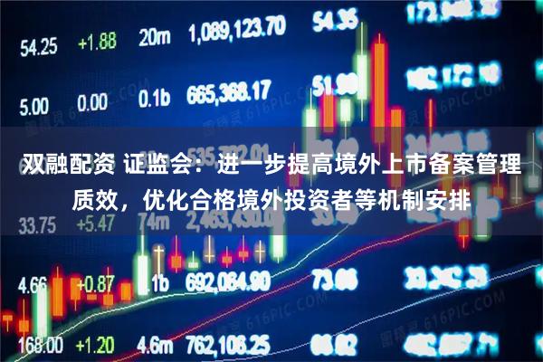 双融配资 证监会：进一步提高境外上市备案管理质效，优化合格境外投资者等机制安排